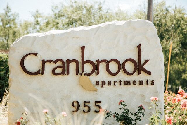 The sign at Cranbrook.